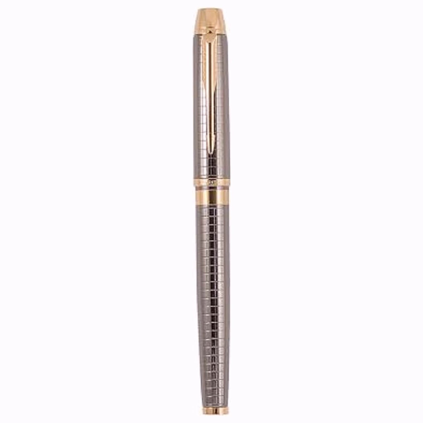 Parker Odyssey Gun Metal Chiseled GT Roller Ball Pen 9000025868