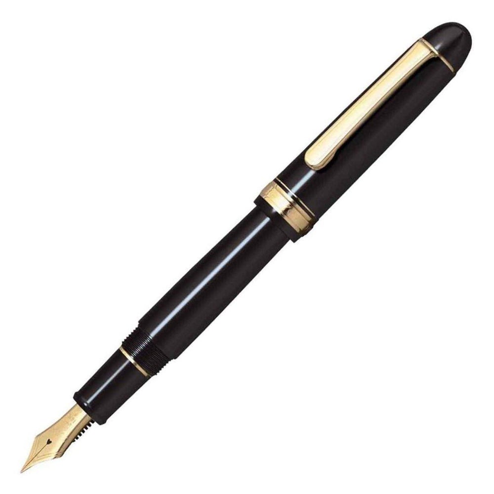 Platinum #3776 Century Black In Black GT Fountain Pen PNB130001