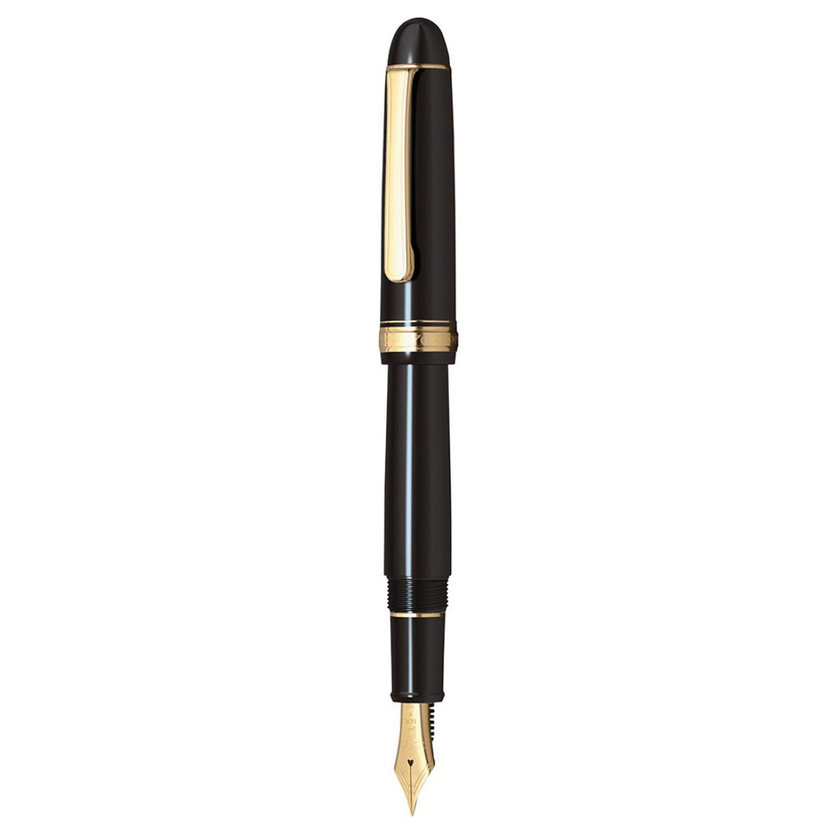 Platinum #3776 Century Black In Black GT Fountain Pen PNB130001
