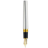 Platinum #3776 Century Pin Stripe Sterling Silver GT Fountain Pen