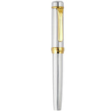Platinum #3776 Century Pin Stripe Sterling Silver GT Fountain Pen