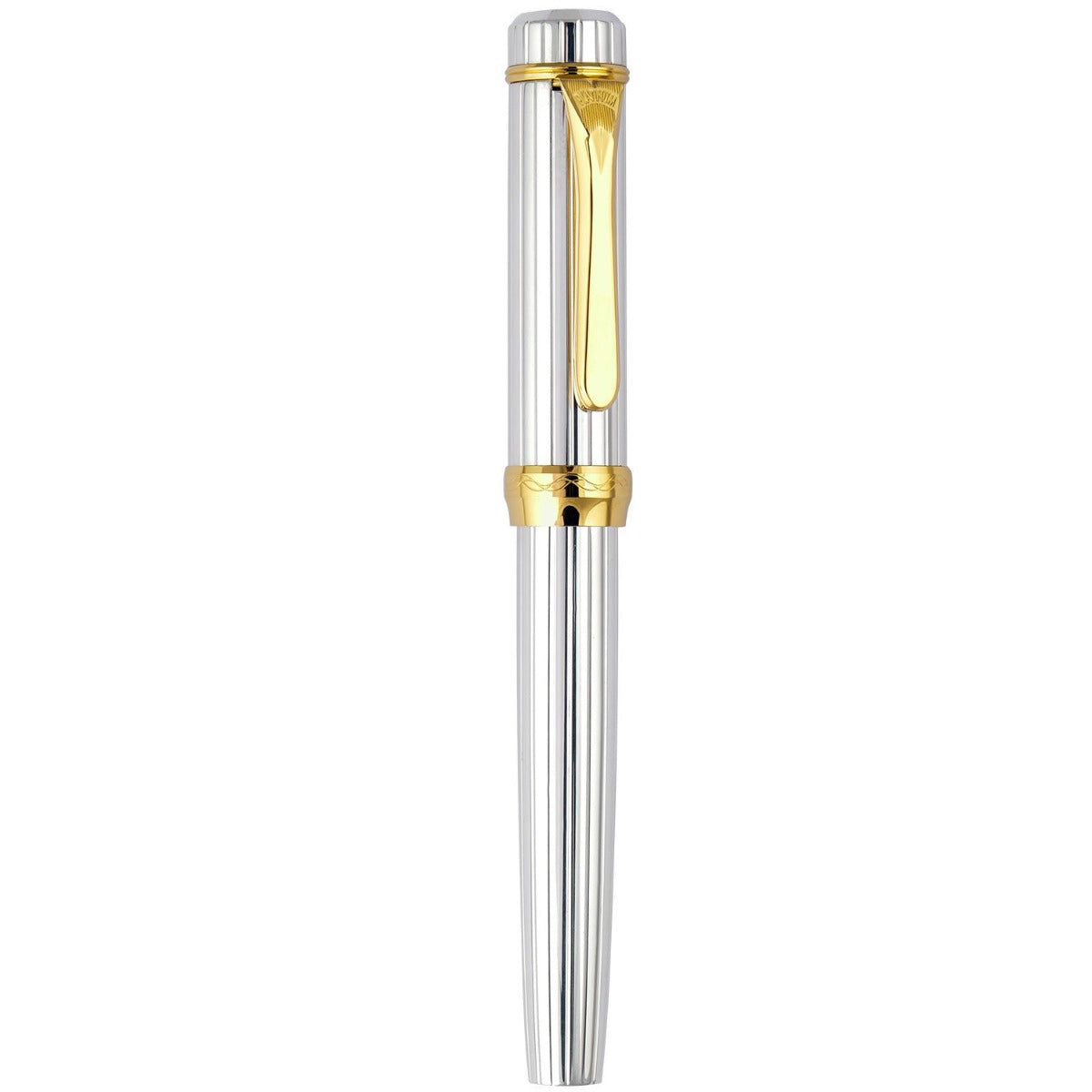 Platinum #3776 Century Pin Stripe Sterling Silver GT Fountain Pen