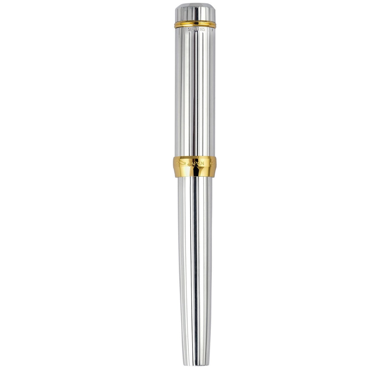 Platinum #3776 Century Pin Stripe Sterling Silver GT Fountain Pen