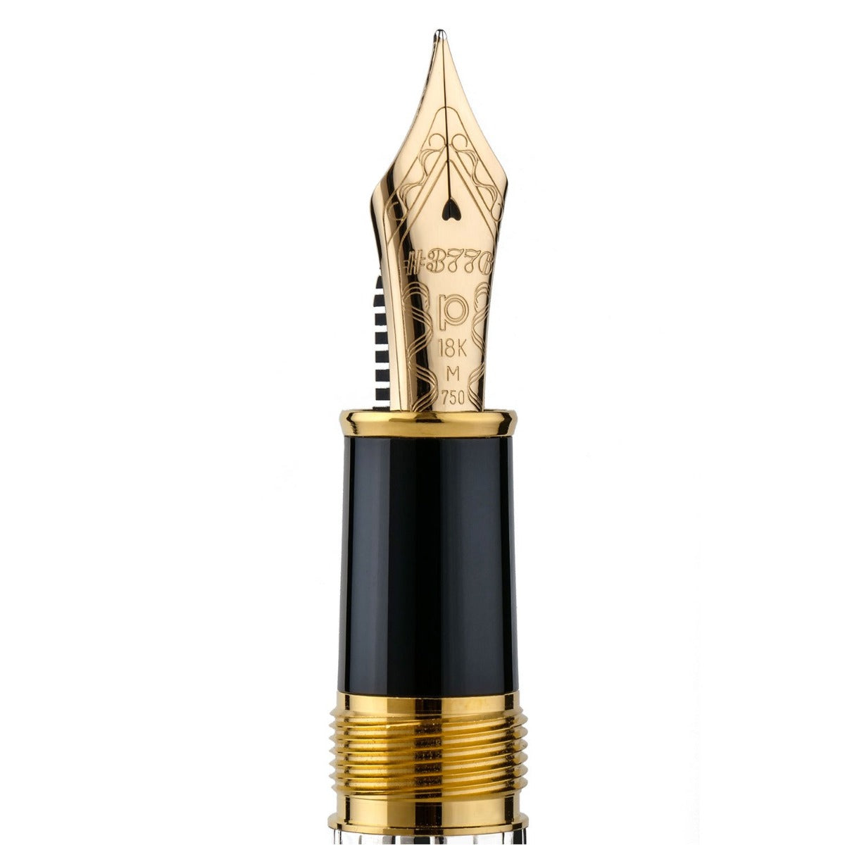 Platinum #3776 Century Pin Stripe Sterling Silver GT Fountain Pen