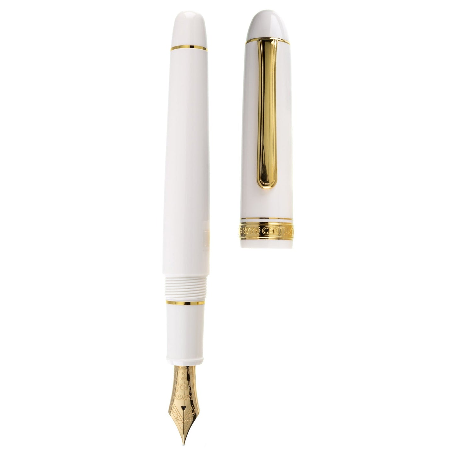 Platinum #3776 Century Chenonceau White GT Fountain Pen PNB130002