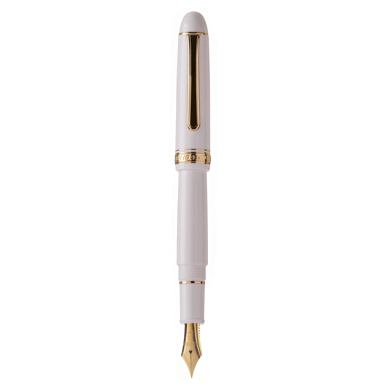 Platinum #3776 Century Chenonceau White GT Fountain Pen PNB130002