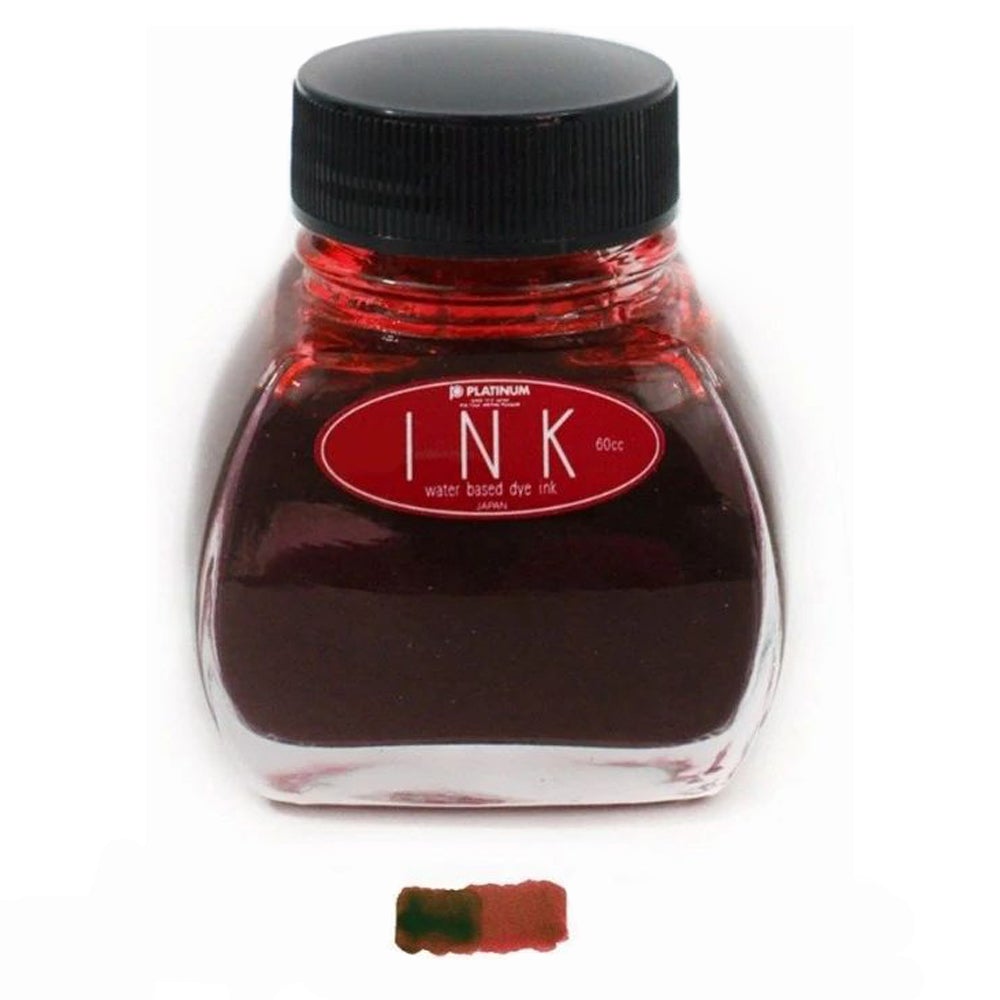 Platinum Dye Ink Bottle (Red - 60 ML) INK12002