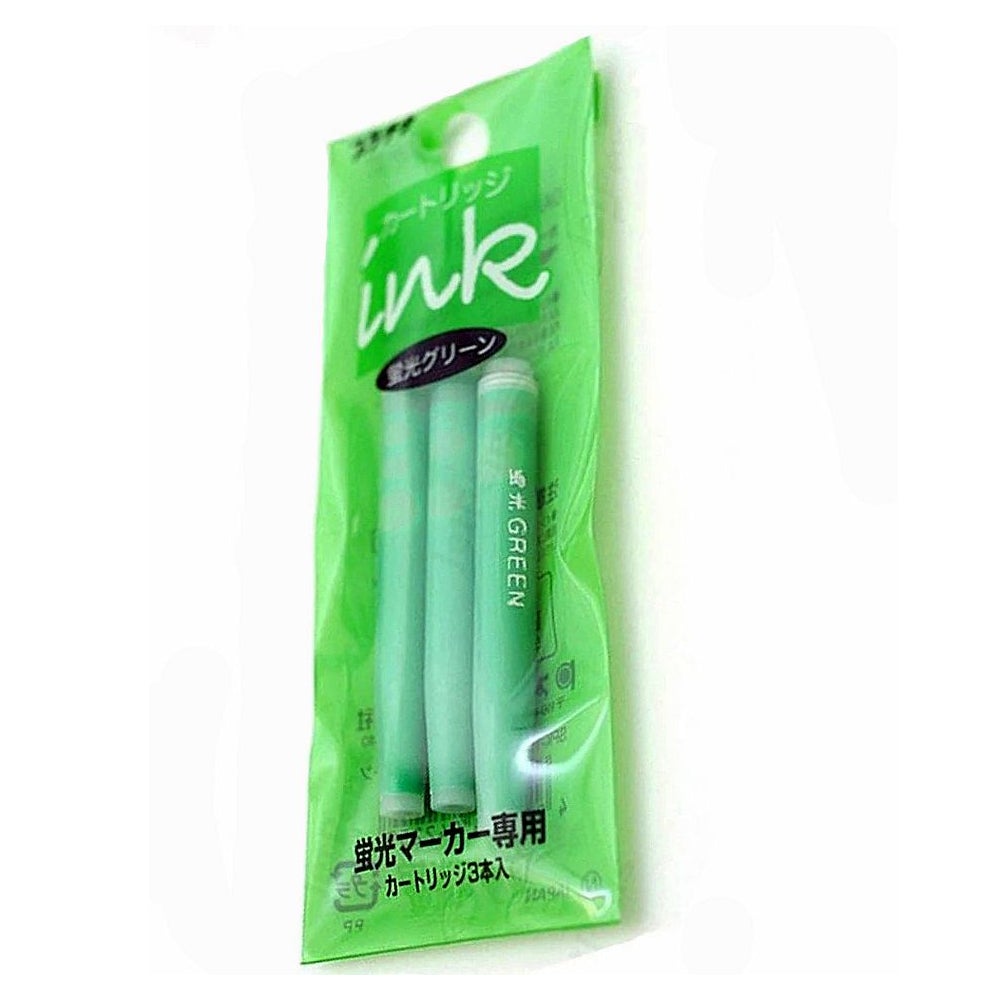 Platinum Highlighter Ink Cartridge (Green - Pack of 3) SPK150N90