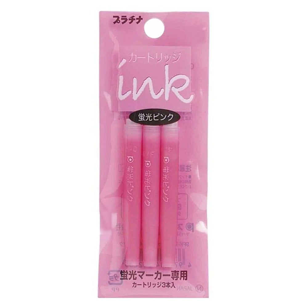 Platinum Highlighter Ink Cartridge (Pink - Pack of 3) SPK150N74