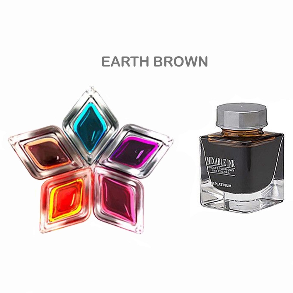 Platinum Mixable Ink Bottle (Earth Brown - 20 ML) INKM100062