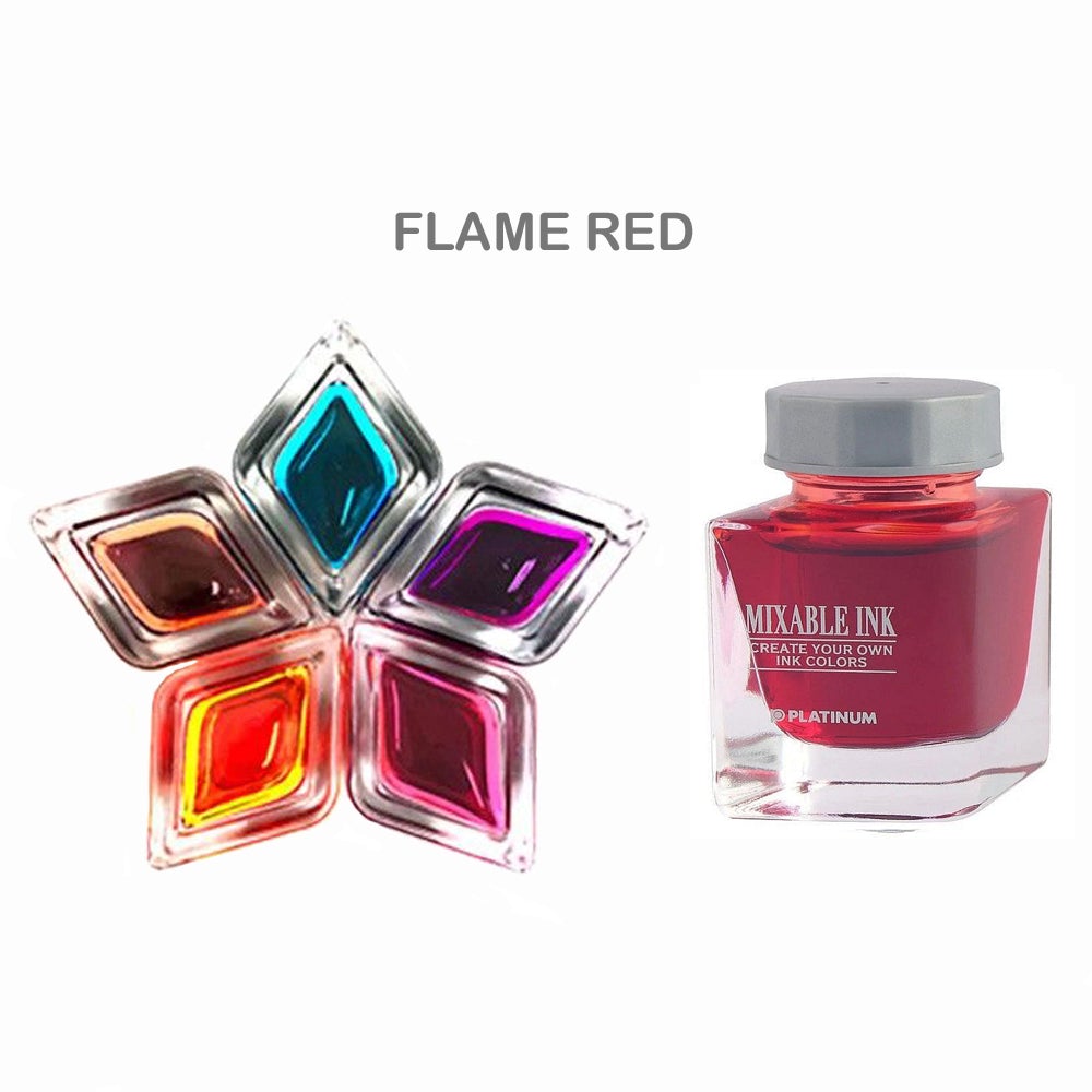Platinum Mixable Ink Bottle (Flame Red - 20 ML) INKM100011