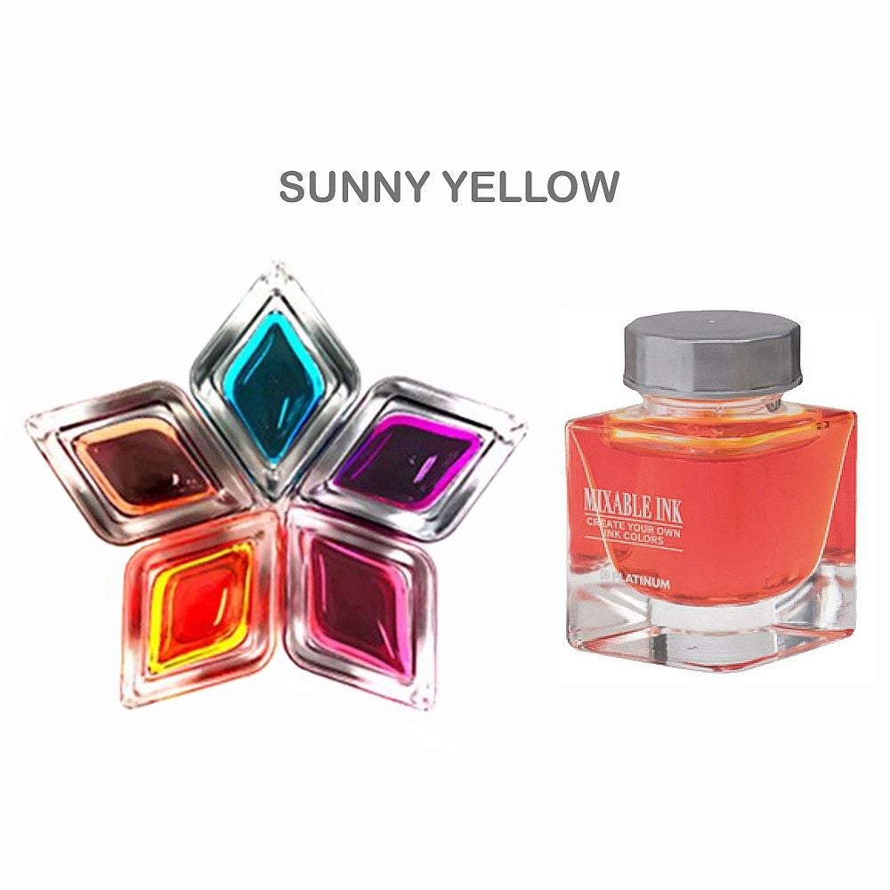 Platinum Mixable Ink Bottle (Sunny Yellow - 20 ML) INKM100030