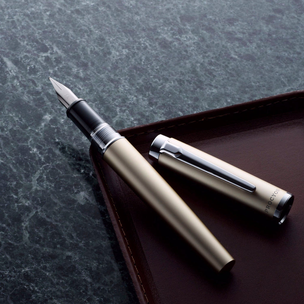 Platinum Procyon Luster Champagne Gold CT Fountain Pen