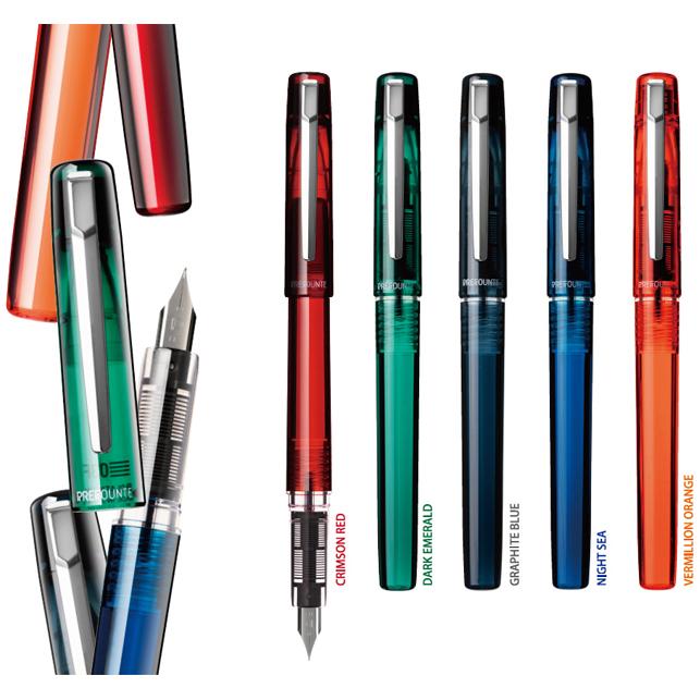 Platinum Prefounte Fountain Pen (Graphite Blue)