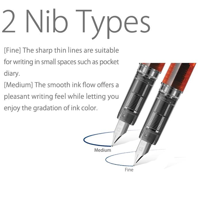Platinum Prefounte Fountain Pen (Graphite Blue)