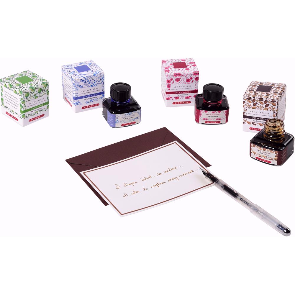 Herbin Perfumed Ink Bottle (Brown/Cocoa - 30ML) 13746T