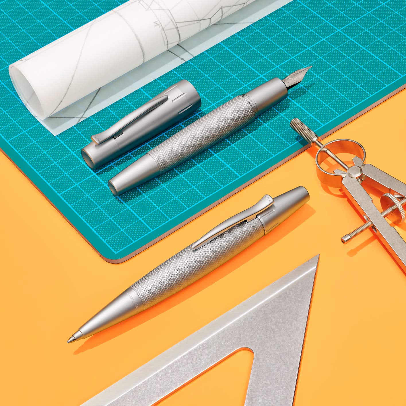 Faber-Castell Emotion Pure Silver Fountain Pen