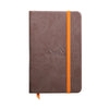 Rhodiarama Hardcover Chocolate Notebook (105X148mm - Plain) 118623C
