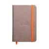 Rhodiarama Hardcover Taupe Notebook (105X148mm - Plain) 118624C