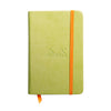 Rhodiarama Hardcover Anise Green Notebook (105X148mm - Plain) 118626C