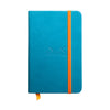 Rhodiarama Hardcover Turquoise Notebook (105X148mm - Plain) 118627C