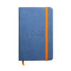 Rhodiarama Hardcover Sapphire Blue Notebook (105X148mm - Plain) 118628C
