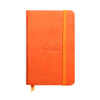 Rhodiarama Hardcover Tangerine Notebook (105X148mm - Plain) 118634C