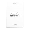 Rhodia Basics White Notepad (85X120mm - Lined) 12601C