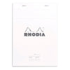 Rhodia Basics White Notepad (148X210mm - Meeting) 16401C