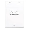 Rhodia Basics White Notepad (148X210mm - Lined) 16601C
