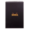 Rhodiactive Black Notepad (148X210mm - Grid) 16920C