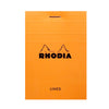Rhodia Basics Orange Notepad (74X105mm - Lined) 11600C