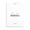 Rhodia Basics White Notepad (74X105mm - Lined) 11601C