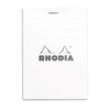 Rhodia Basics White Notepad (85X120mm - Grid) 12201C