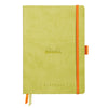 Rhodiarama Softcover Anise Green Goalbook (148X210mm - Dotted) 117575C