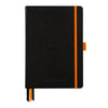Rhodiarama Hardcover Black Goalbook (148X210mm - Dotted) 118571C