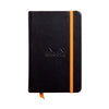 Rhodiarama Hardcover Black Notebook (105X148mm - Lined) 118642C