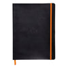 Rhodiarama Softcover Black Notebook (190X250mm - Lined) 117502C