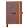 Rhodiarama Softcover Chocolate Goalbook (148X210mm - Dotted) 117572C