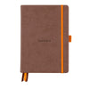 Rhodiarama Hardcover Chocolate Goalbook (148X210mm - Dotted) 118572C