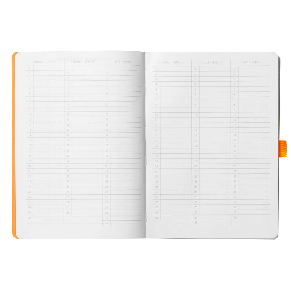 Rhodiarama Softcover Raspberry Goalbook (148X210mm - Dotted) 117581C