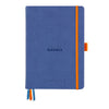 Rhodiarama Hardcover Sapphire Blue Goalbook (148X210mm - Dotted) 118577C