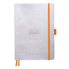 Rhodiarama Softcover Silver Goalbook (148X210mm - Dotted) 117570C