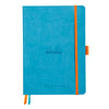 Rhodiarama Softcover Turquoise Goalbook (148X210mm - Dotted) 117576C