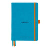 Rhodiarama Hardcover Turquoise Goalbook (148X210mm - Dotted) 118576C