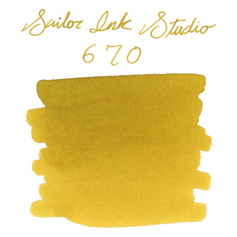 Sailor Studio Ink Bottle (670 Yellow - 20ML) 13-1210-670