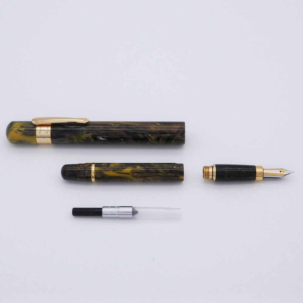 Taccia Covenant Black Yellow Fountain Pen