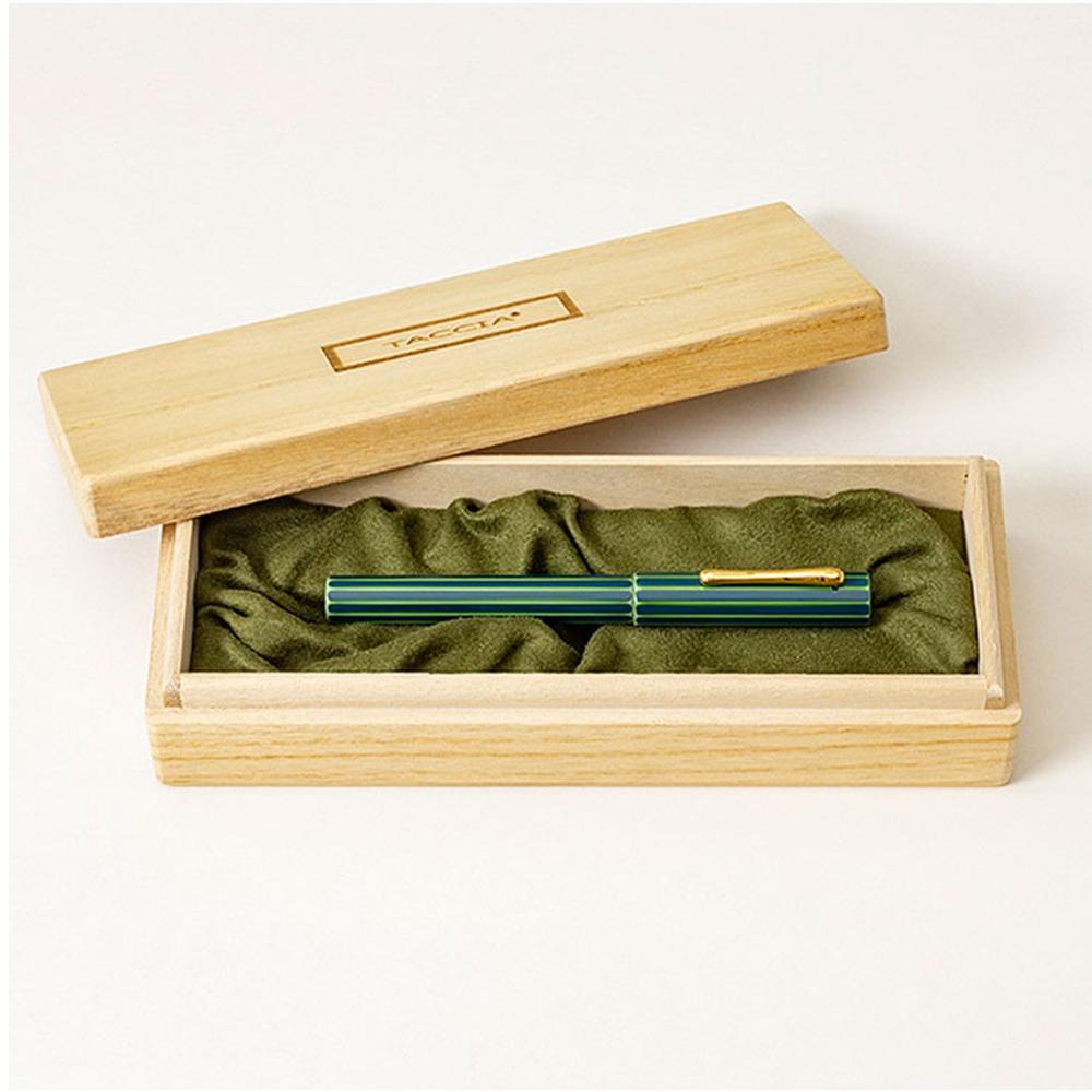 Taccia Kaku-Tate Urushi Ryu-ryoku Fountain Pen TKT-14F-RY