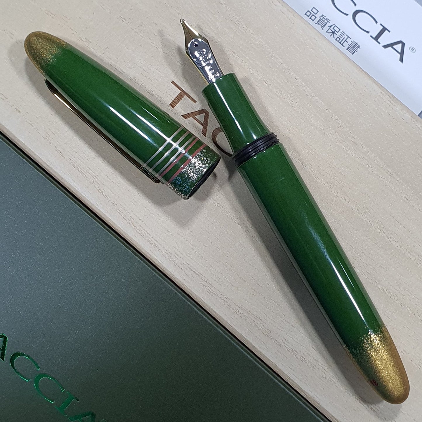 Taccia Kaza-e Urushi Shunshinfu Fountain Pen TKE-18F-SS (Limited Edition)
