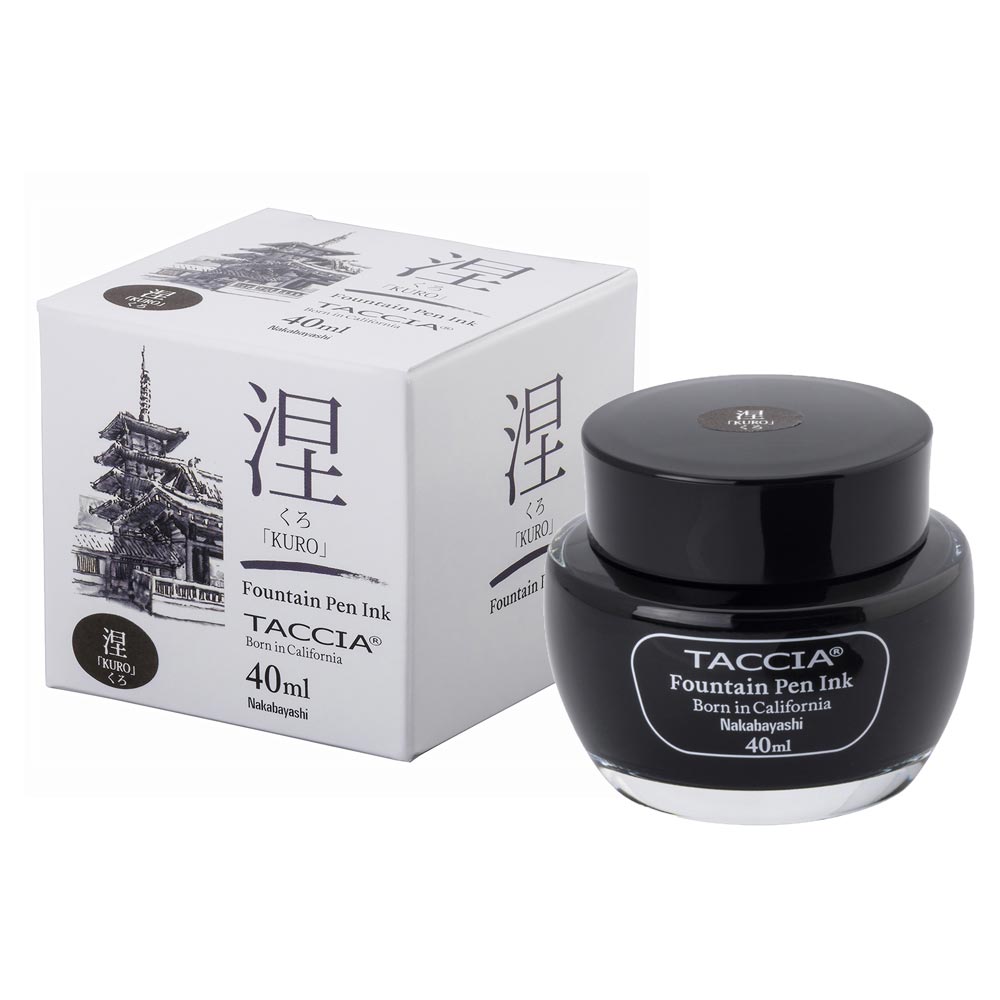 Taccia Sunao-iro Ink Bottle (Kuro - 40ML) TFPI-WD40-01